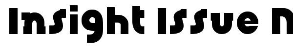Insight Issue New font preview